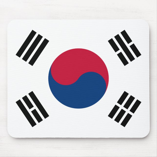 South Korea (South Korean) Flag Mouse Pad (Front)
