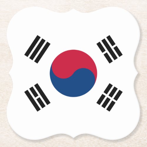 South Korea South Korean Flag Paper Coaster