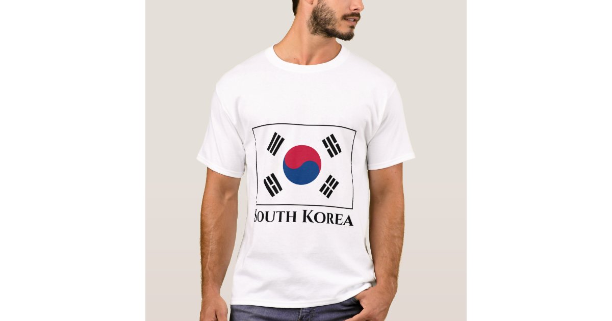South Korea (South Korean) Flag TShirt Zazzle