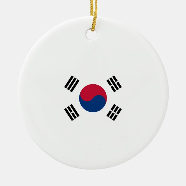 South+Korea Star Ceramic Ornament (Front)