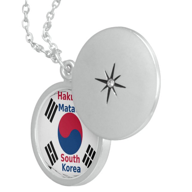 South Korea Sterling Silver Necklace (Front Right)