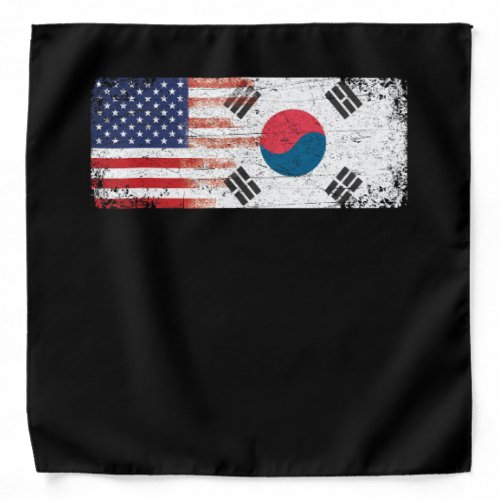 South Korean American Flag Bandana