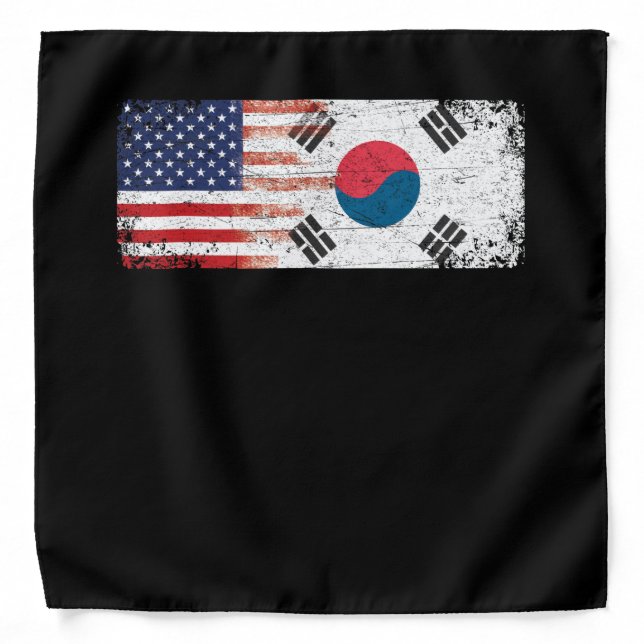 South Korean American Flag Bandana (Front)