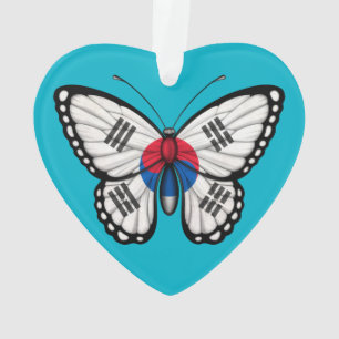 South Korean Butterfly Flag Ornament