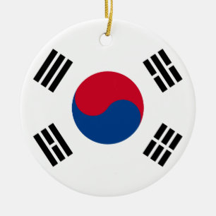 South Korean Flag Ceramic Ornament
