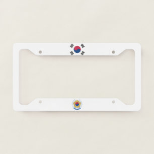 South Korean flag-emblem License Plate Frame