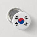 South Korean Flag, Flag of South Korea Button | Zazzle