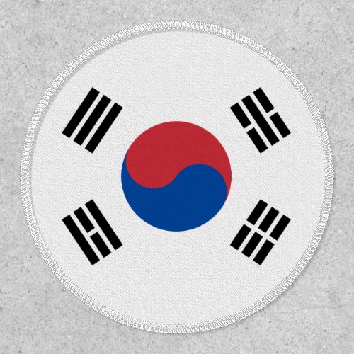 South Korean Flag Flag of South Korea Patch