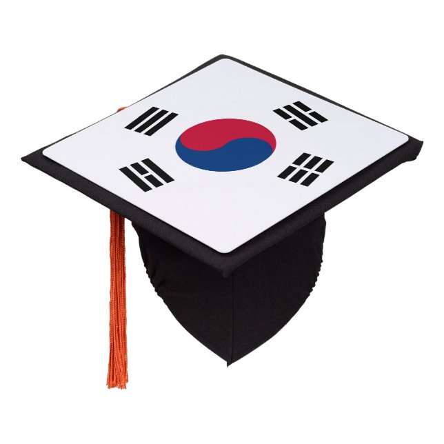 South Korean flag Graduation Cap Topper (Angled)
