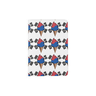 South Korean flag ice cream summer Passport Holder