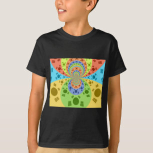 South Korean Flag Inspired Abstract Art Print T-Shirt