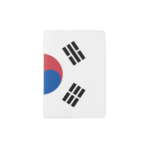 South Korean Flag - Korea - Taegeukgi - 대한민국의 국기 Passport Holder