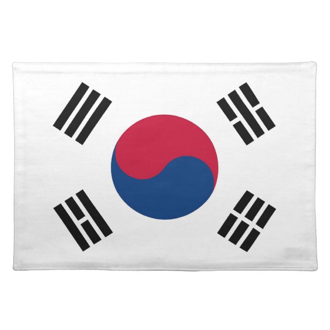 South Korean Flag on MoJo Placemat (Front)
