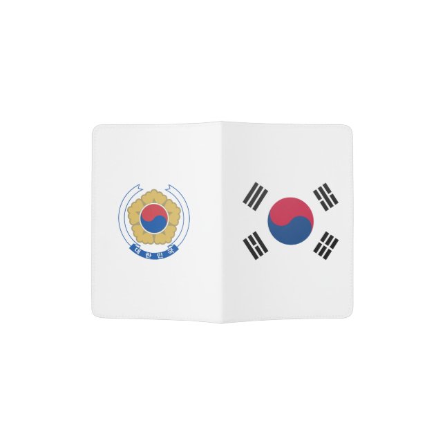 South Korean flag Passport Holder (Opened)