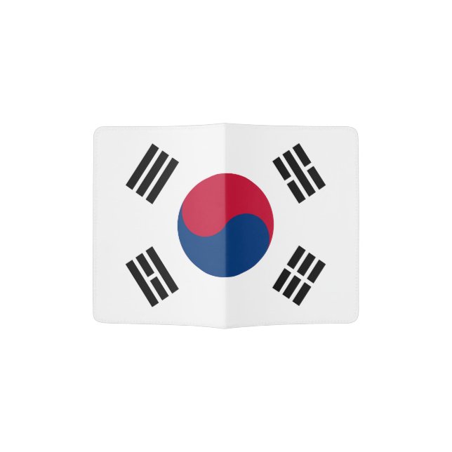 South Korean flag passport holder | South Korea (Opened)