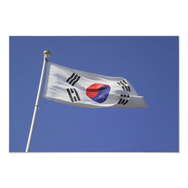 South Korean Flag Photo Print (Front)