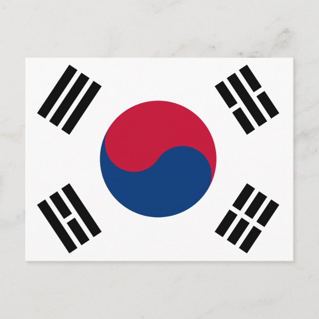 South Korean Flag Postcard (Front)