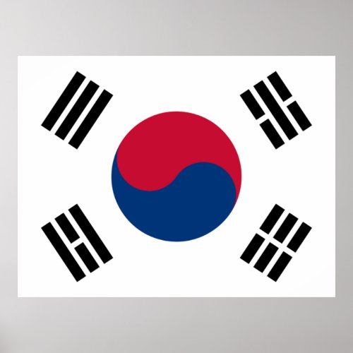 South Korean Flag  Poster