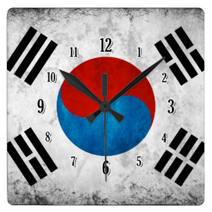 South Korean Wall Clocks | Zazzle