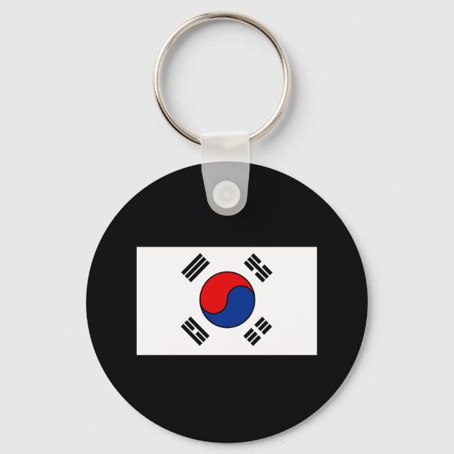South Korean Flag T-shirts and Gifts Keychain (Front)