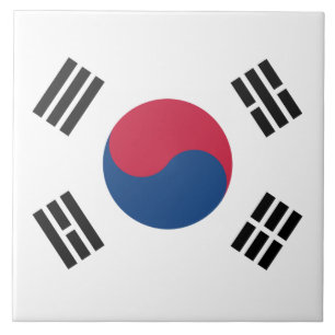 South Korean flag Tile