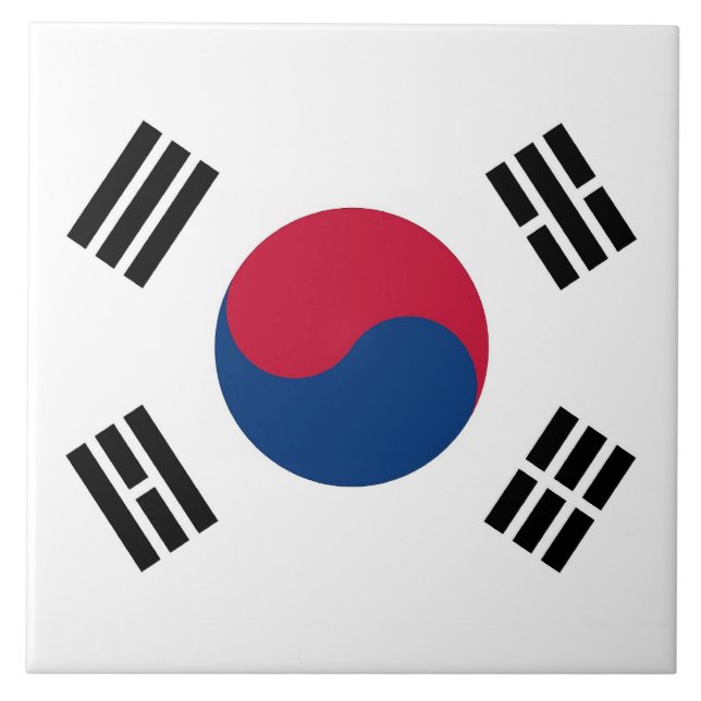 South Korean Flag Tile (Front)