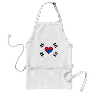 South Korean Heart Adult Apron