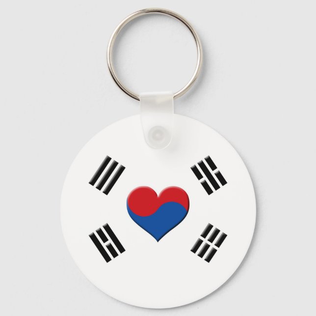 South Korean Heart Keychain (Front)