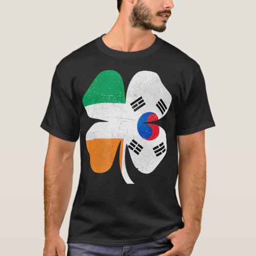 South Korean Irish Shamrock Ireland St Patricks T_Shirt
