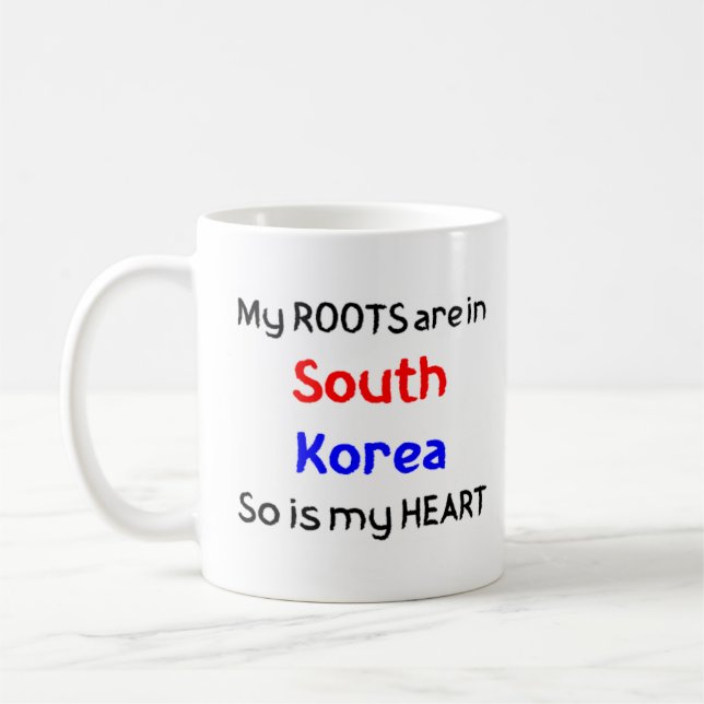 south korean roots coffee mug (Left)