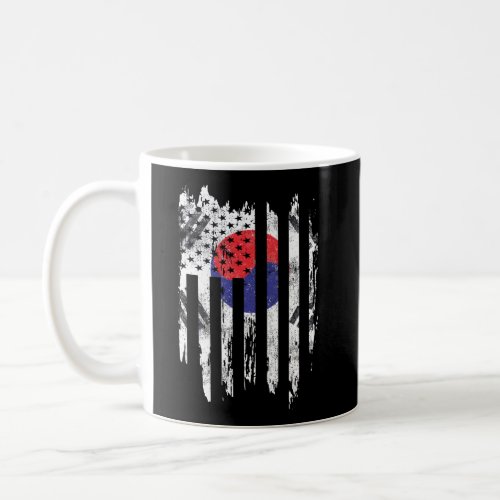 South Korean Us Flag American Patriotic 4Th July K Coffee Mug