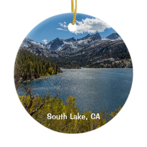 South Lake, Sierra Nevada Mts, California Ceramic Ornament