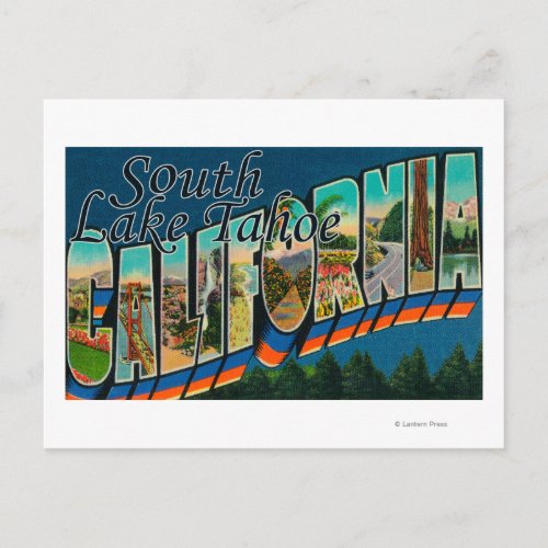 South Lake Tahoe California Postcard