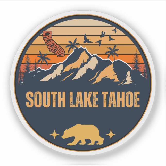 South Lake Tahoe, California Sticker (Front)