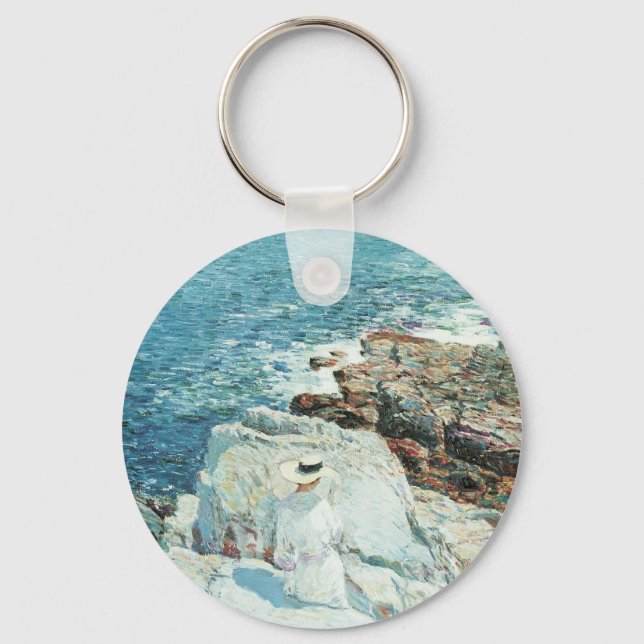 South Ledges, Appledore by Frederick Childe Hassam Keychain (Front)