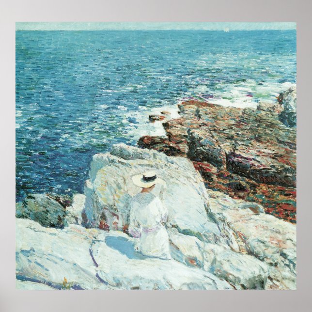 South Ledges, Appledore by Frederick Childe Hassam Poster (Front)
