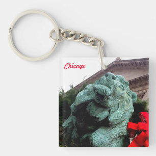South Lion at the Art Institute of Chicago Keychain