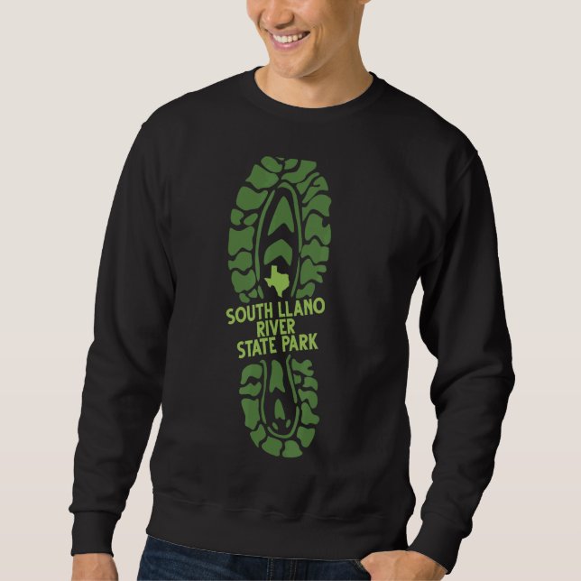 South Llano River State Park Texas Tx Hiking Boot  Sweatshirt (Front)