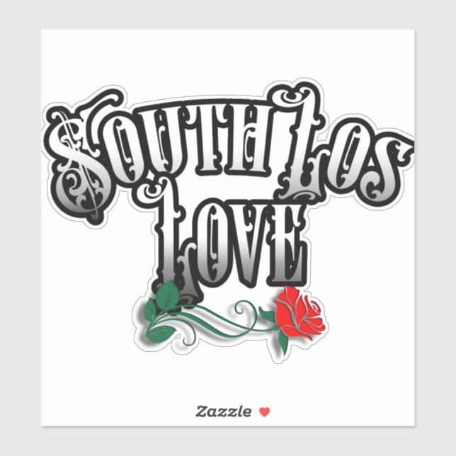 South Los Angeles Car Hard hat decal sticker (Sheet)