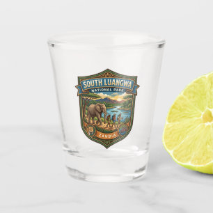 South Luangwa National Park Zambia Shot Glass