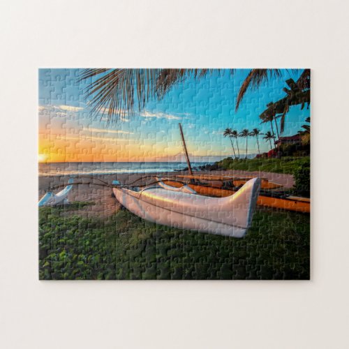 South Maui Beach at Sunset  Maui Hawaii Jigsaw Puzzle