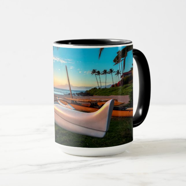 South Maui Beach at Sunset | Maui, Hawaii Mug (Front Right)