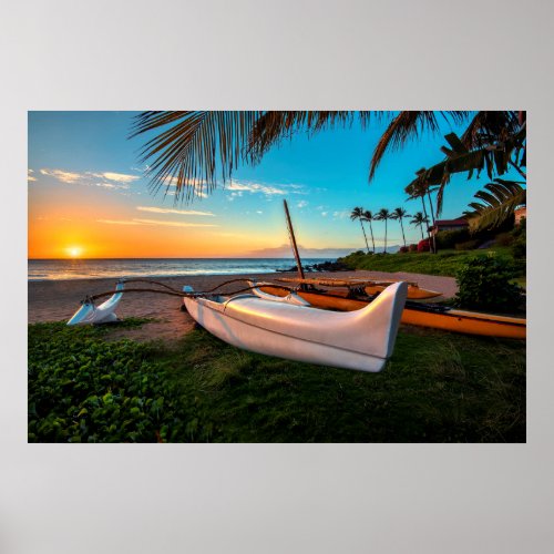 South Maui Beach at Sunset  Maui Hawaii Poster