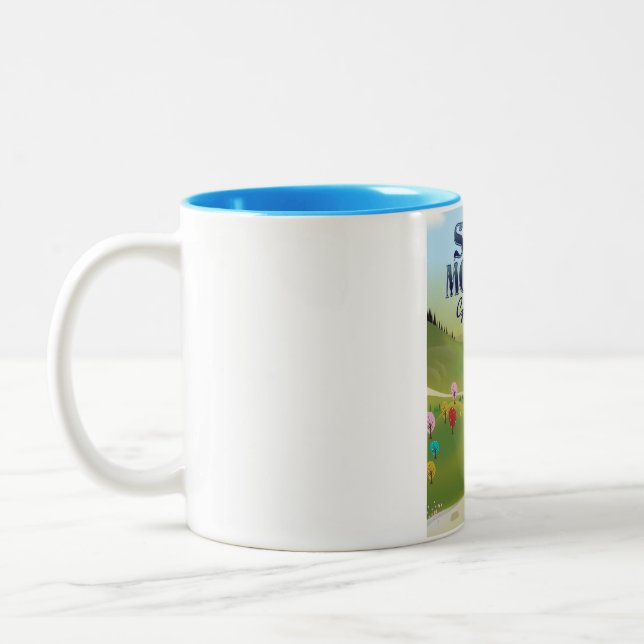 south moravia Czech Republic travel poster Two-Tone Coffee Mug (Left)