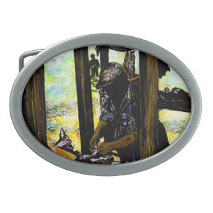 South of Heaven, West of Hell Belt Buckle