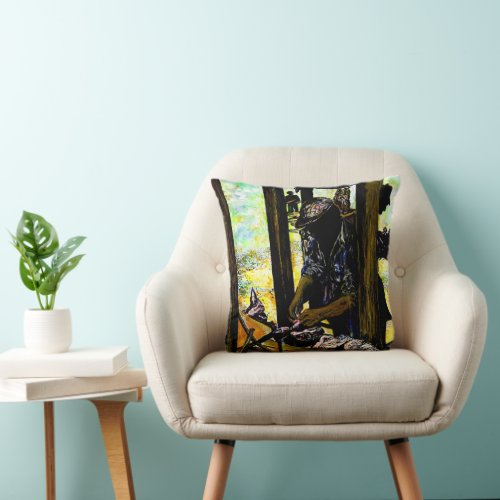 South of Heaven, West of Hell Throw Pillow