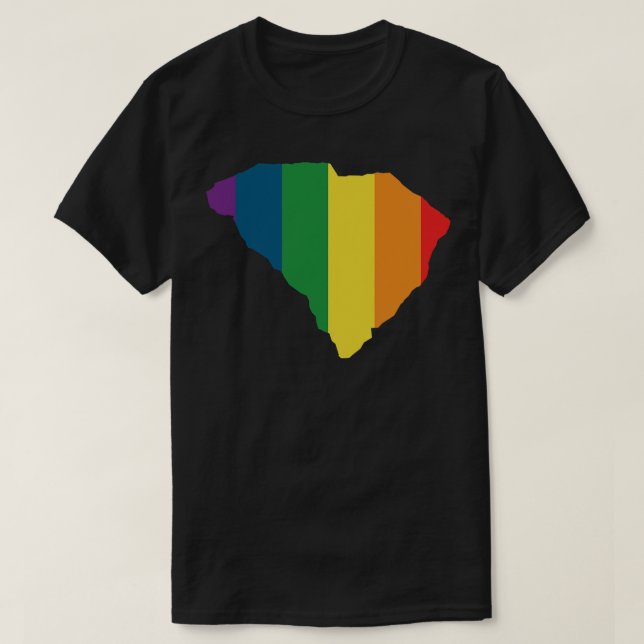 South olina State Rainbow T-Shirt (Design Front)