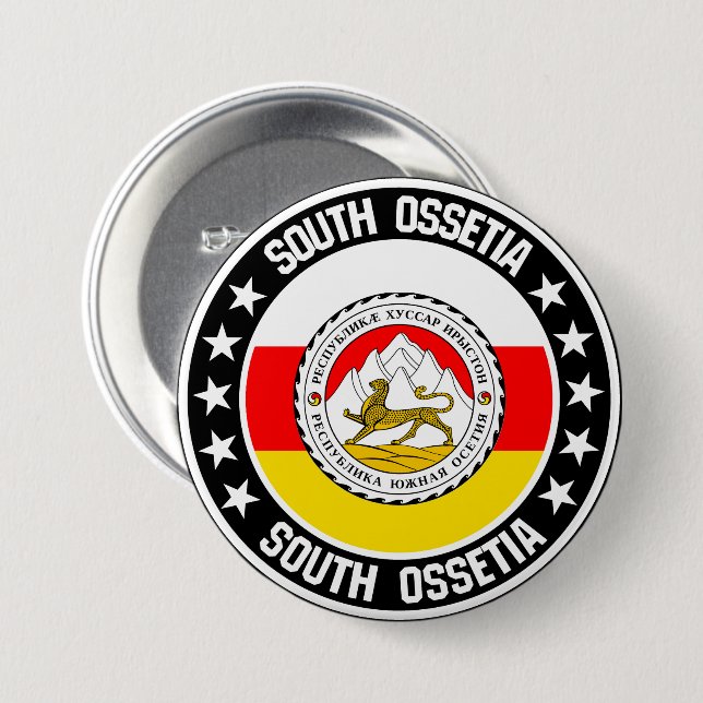 South Ossetia Button (Front & Back)