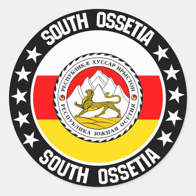South Ossetia Classic Round Sticker (Front)