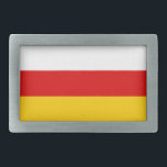 South Ossetia Flag Belt Buckle<br><div class="desc">Patriotic flag of South Ossetia.</div>